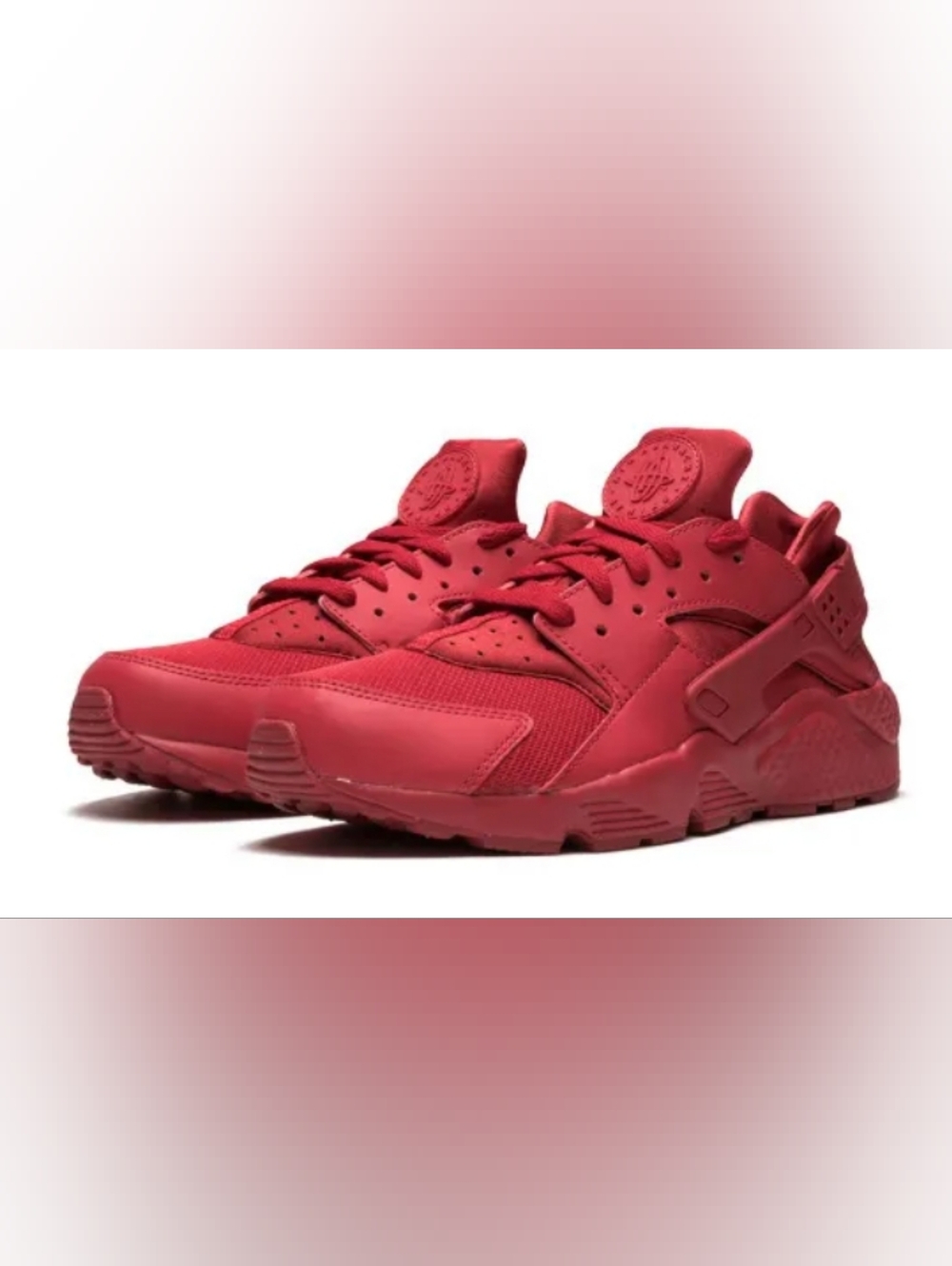 Nike Air Huarache "Varsity Red" Sneakers Men's Size 9 Used Exc/Box - Picture 1 of 14